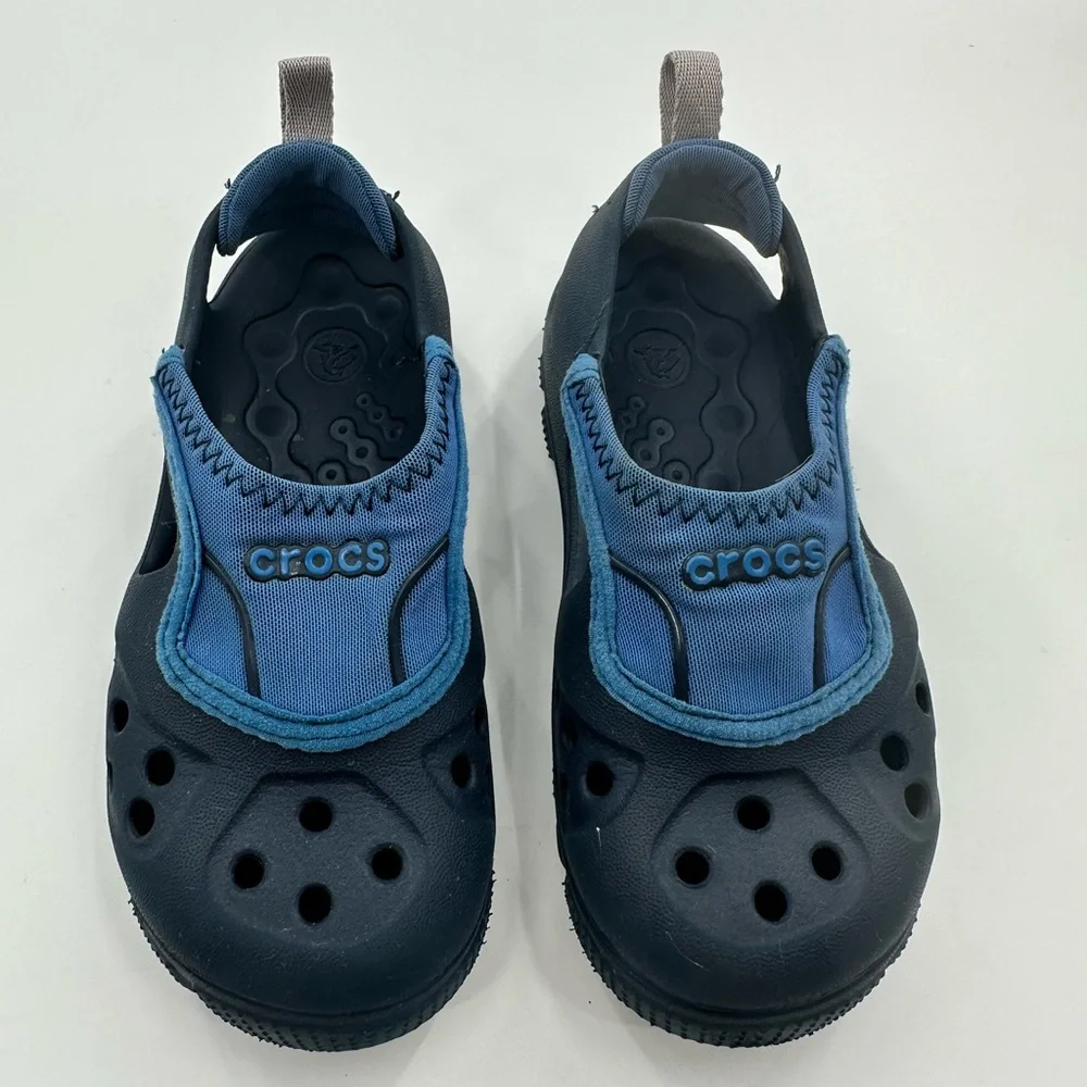 Crocs Kids Blue Micah II Sport Water Shoes SIZE 10-11C